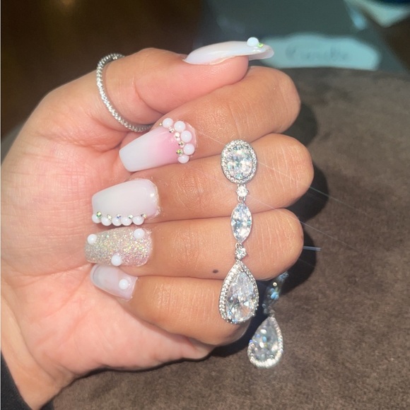 Eliot Danori Oval Crystal Drop Earrings - Picture 7 of 8